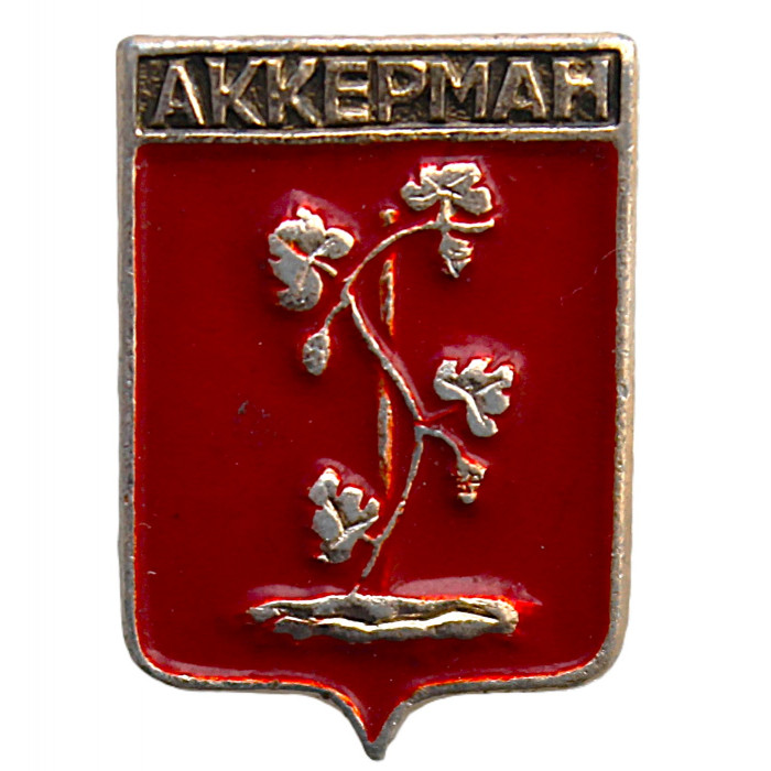СССР нагрудный знак "Аккерман" (Бессарабская губерния) уменьшенный