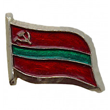 СССР нагрудный знак "Молдавская ССР". Флаг республики 