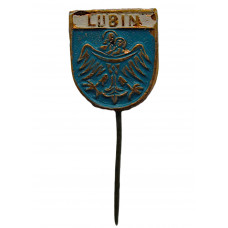 ПОЛЬША знак на игле "Lubin". Любин (Нижнесилезское воеводство)