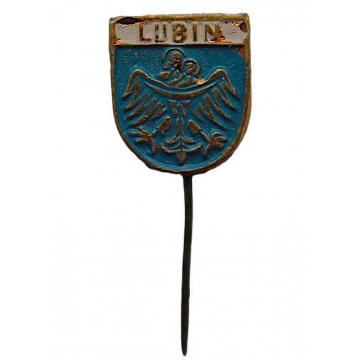 ПОЛЬША знак на игле "Lubin". Любин (Нижнесилезское воеводство)