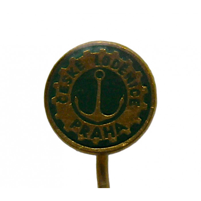 ЧЕХОСЛОВАКИЯ знак на игле "Praha". Ceske lodenice. Чешская судоверфь в Праге