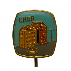 ЧЕХОСЛОВАКИЯ знак на игле "Cheb". Хеб. Город в Чехии