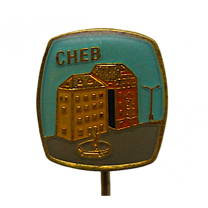 ЧЕХОСЛОВАКИЯ знак на игле "Cheb". Хеб. Город в Чехии