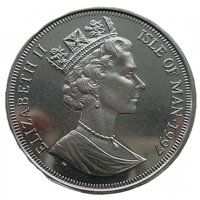 Остров Мэн 1 крона 1997 UNC. «Рождение Христа»