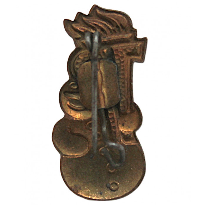 ГДР знак "JP". Юный пионер. За достижения в зимних видах спорта. Снеговик