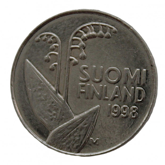 ФИНЛЯНДИЯ 10 пенни 1998. Ландыш - Пчелиные соты