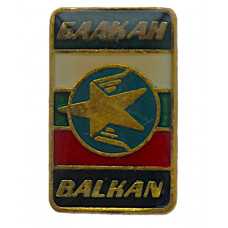 Болгария (НРБ) знак "Balkan - Балкан". Балканские авиалинии (лаковая накладка)