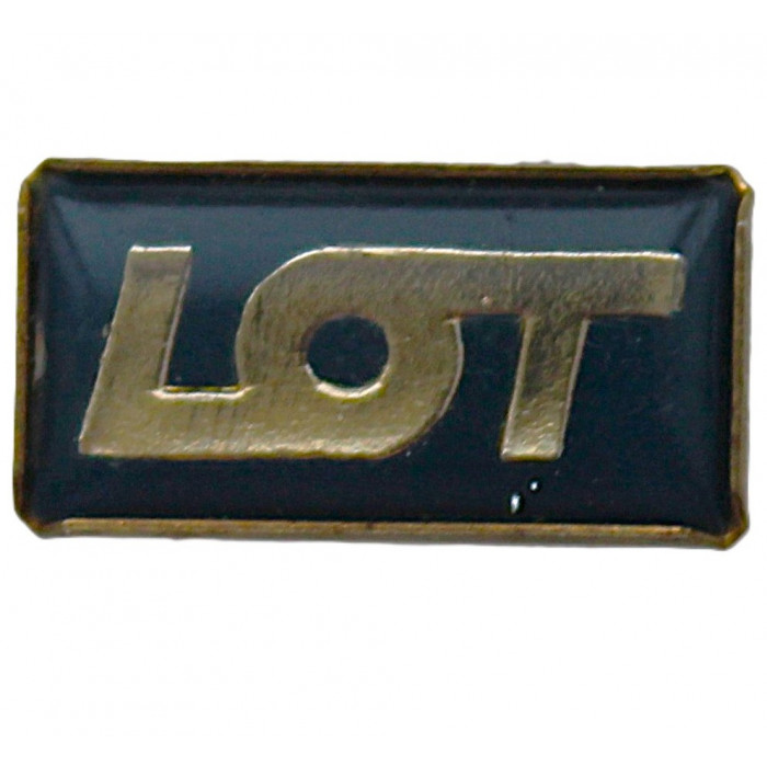 Польша. Знак "LOT". Polish Airlines. Польские авиалинии (лаковая накладка)