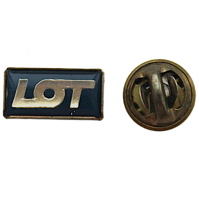 Польша. Знак "LOT". Polish Airlines. Польские авиалинии (лаковая накладка)