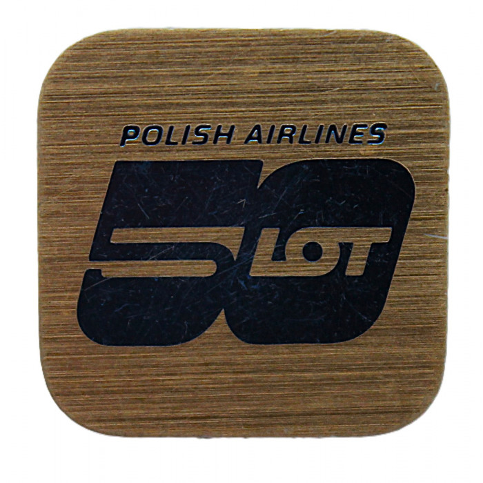 Польша. Знак на игле "LOT". Polish Airlines. 50 лет. Польские авиалинии