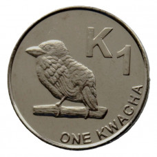 ЗАМБИЯ 1 квача 2012 UNC. Птица. Замбийский барбет