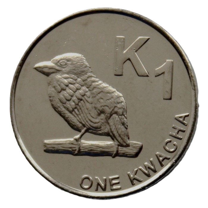 ЗАМБИЯ 1 квача 2012 UNC. Птица. Замбийский барбет