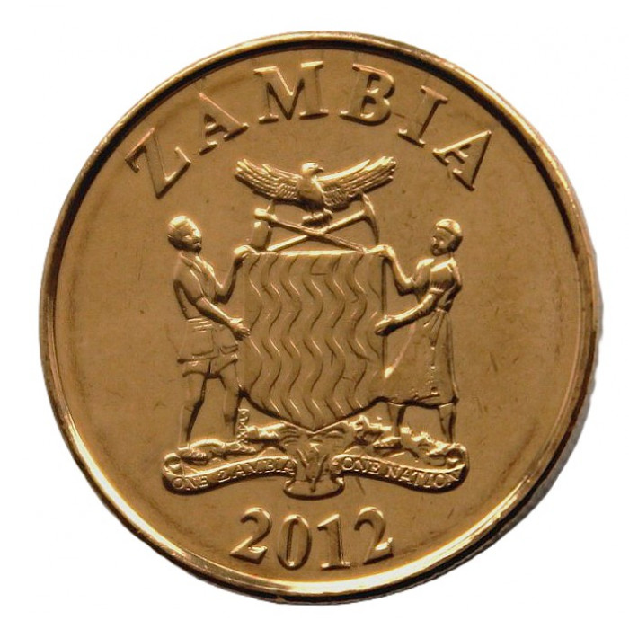 ЗАМБИЯ 50 нгве 2012 UNC. Саванный слон