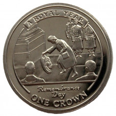 ГИБРАЛТАР 1 крона 2005 UNC "Королевский год". День памяти