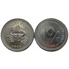СОМАЛИЛЕНД 10 шиллингов 2006 UNC. Рак. "Знаки Зодиака"
