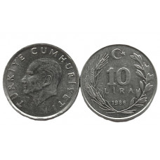 ТУРЦИЯ 10 лир 1986 (KM# 964) Ататюрк