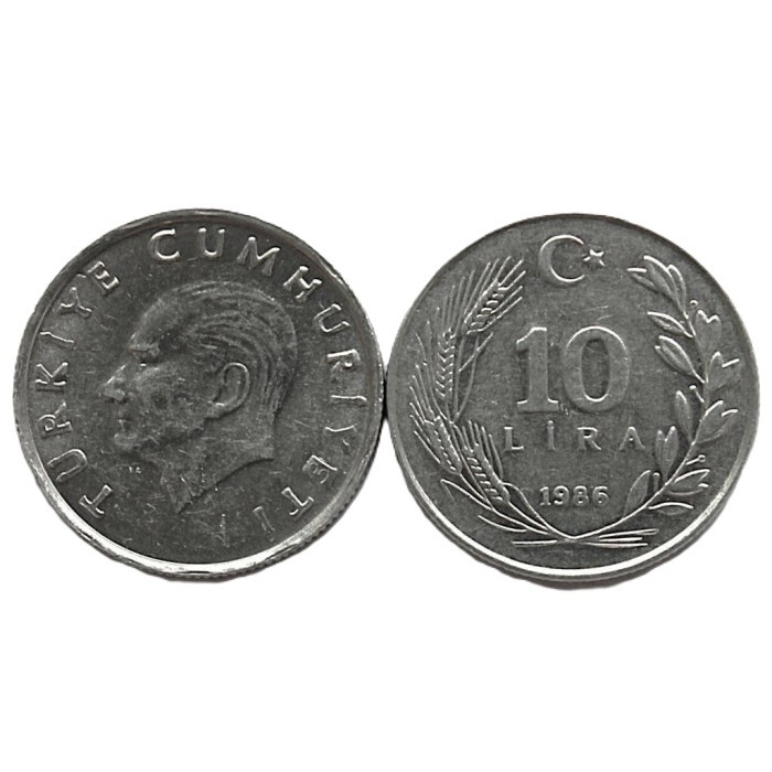 ТУРЦИЯ 10 лир 1986 (KM# 964) Ататюрк
