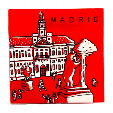Магнит сувенирный "Madrid" (Испания) Стекло
