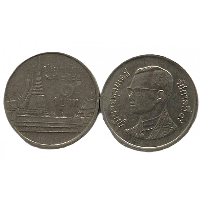 ТАИЛАНД 1 бат 2002 (Y# 183) Рама IX. Храм Изумрудного Будды