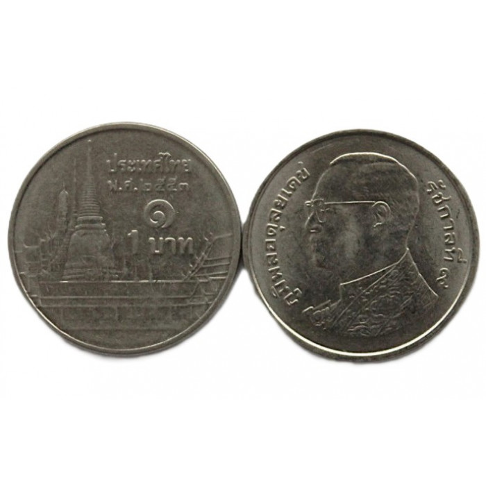 ТАИЛАНД 1 бат 2010 (Y# 443) Рама IX. Храм «Изумрудного Будды»