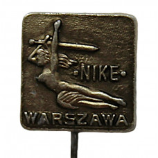 Польша (ПНР) знак на игле "Nika Warszawa".  Памятник Героям Варшавы - "Варшавская Ника"
