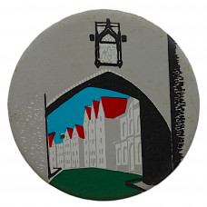 СССР (Эстония) знак "Таллин". Улица Старого Таллина (Диаметр 60 мм)