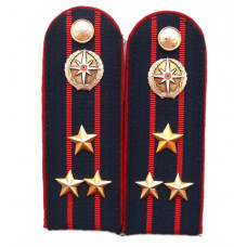 Погоны полковника МЧС РФ (эмблема старого образца)