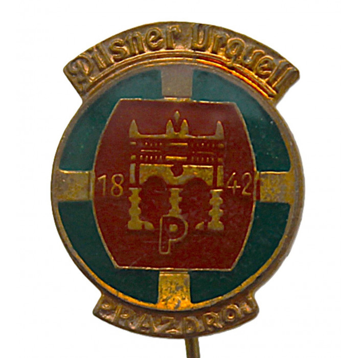 Чехословакия (ЧССР) знак на игле "Pilsner Urquell". Знаменитая пивоварня в городе Пльзень