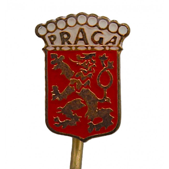 Чехословакия (ЧССР) знак на игле "Praga". Прага (тяжелый, лак)