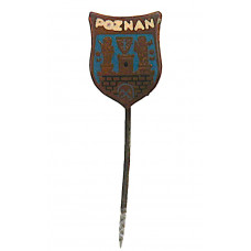 Польша (ПНР) знак на игле "Poznan". Познань. Старинный город в Западной Польше.