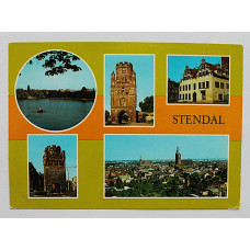 Германия (ГДР). Открытка "Stendal". Штендаль. Исторические достопримечательности города. Чистая