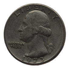 США 25 центов 1973 (D) Джордж Вашингтон