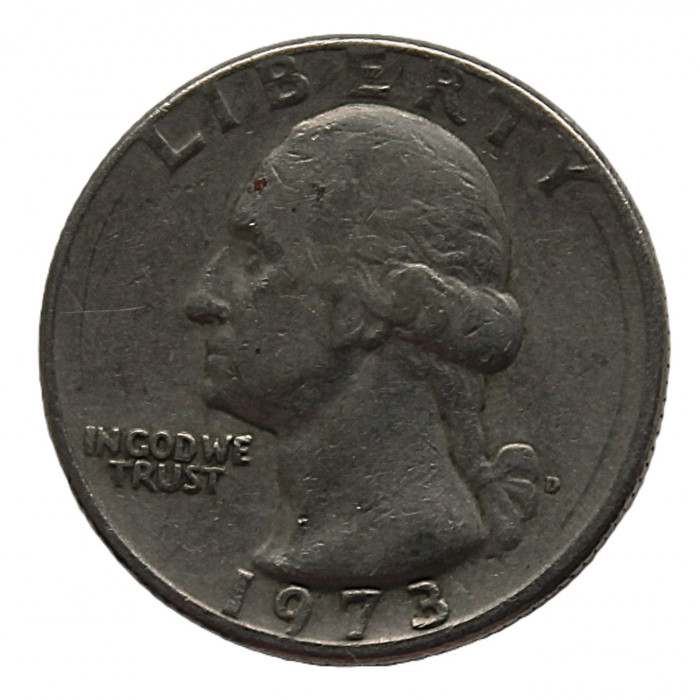 США 25 центов 1973 (D) Джордж Вашингтон