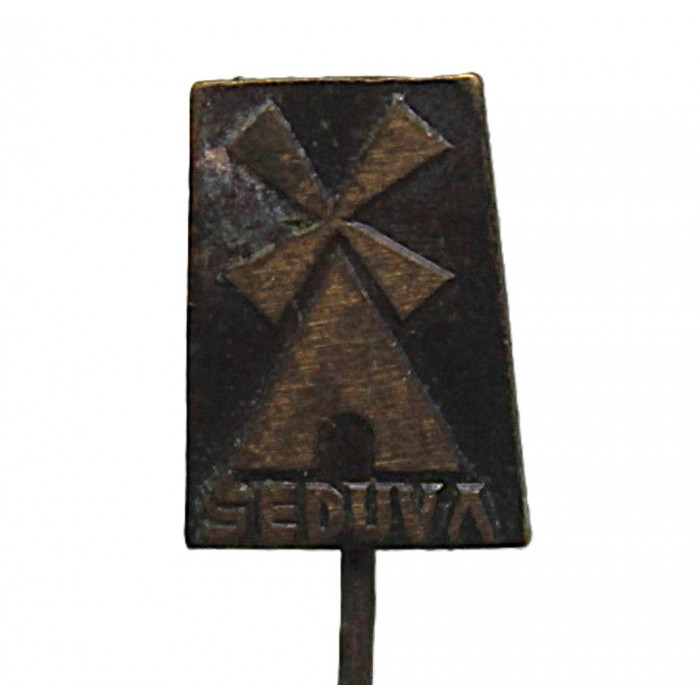 СССР (Литва) знак на игле "Seduva". Шедува. Шедувская ветряная мельница