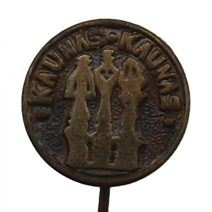 СССР (Литва) знак на игле "Kaunas". Каунас. Национальный художественный музей Чюрлениса