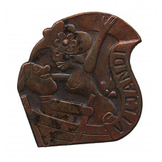 СССР (Эстония) знак "Viljandi". Вильянди. "Пылая страстью". "Любовь лодочника"