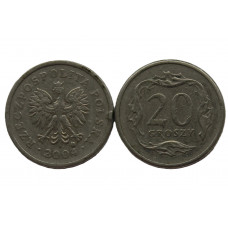 Польша 20 грошей 2004