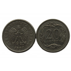 Польша 20 грошей 1997