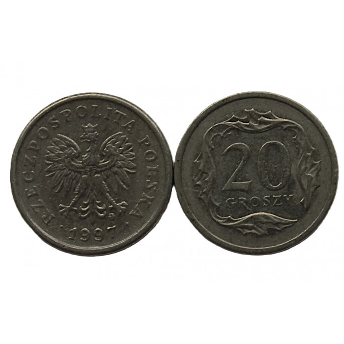 Польша 20 грошей 1997
