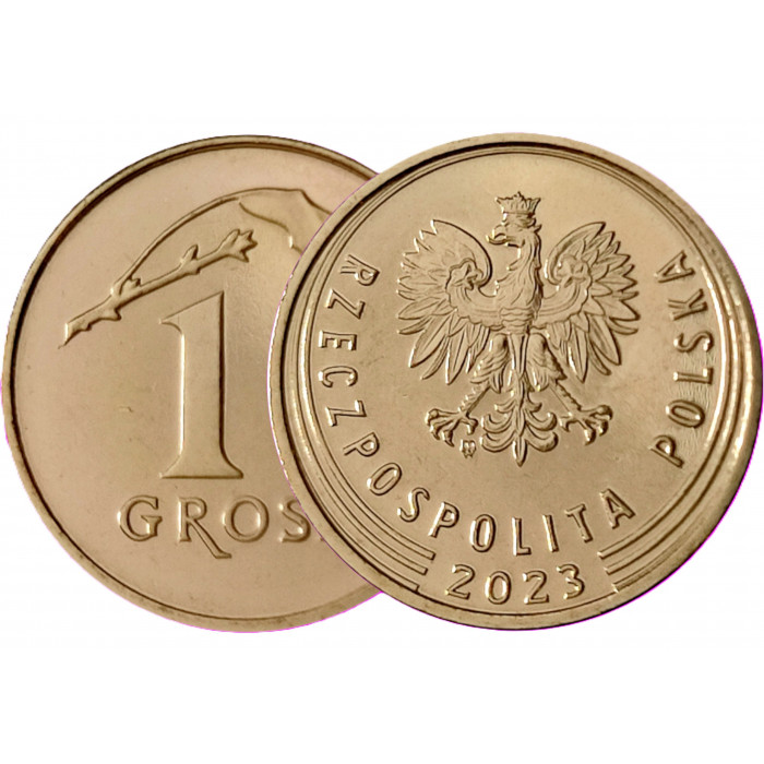 Польша 1 грош 2023 (UC# 4) UNC