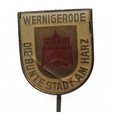 Германия (ГДР) знак на игле "Wernigerode" (Вернигероде) Жемчужина Гарца