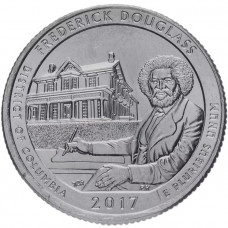 США 25 центов 2017 (D) Колумбия. Национальный музей Фредерика Дугласса