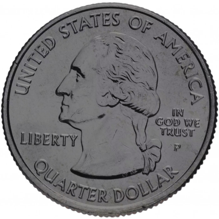 США 25 центов 2007 (P) Монтана. XF