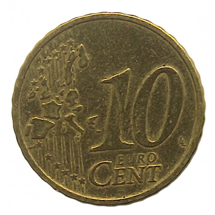 Ирландия 10 евроцентов 2004 (KM# 35) Кельтская арфа
