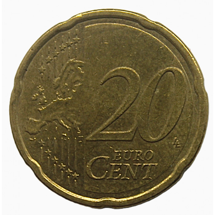 Австрия 20 евроцентов 2011 (KM# 3140) Главные ворота к Верхнему Бельведеру в Вене