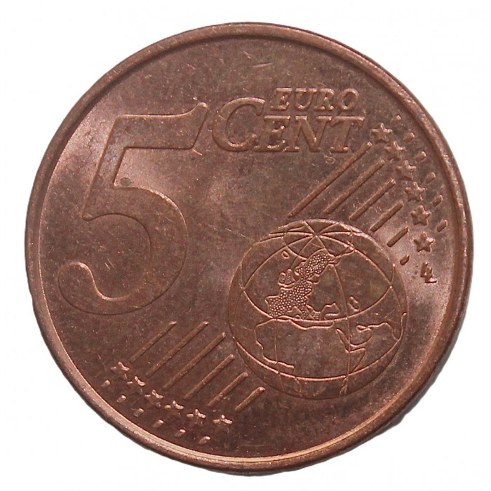 Италия 5 евроцентов 2023 UNC. Римский Колизей