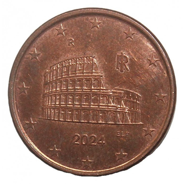 Италия 5 евроцентов 2024 UNC. Римский Колизей