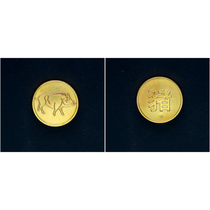 Жетон СПМД "Символ года-Кабана" 20мм, ЛМЦ