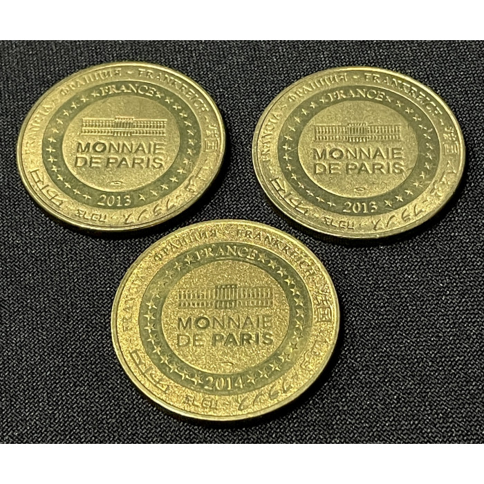 Монако Набор медалей Музей Океанографии 3 шт.