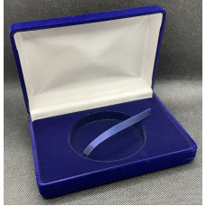 Футляр / Коробка для 1 монеты 25 рублей Ag бархат синяя (BOX)